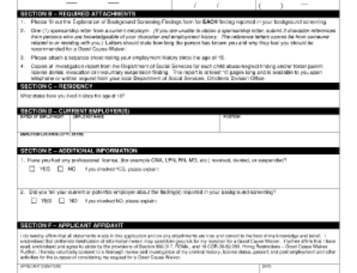 How To Obtain a Good Cause Waiver